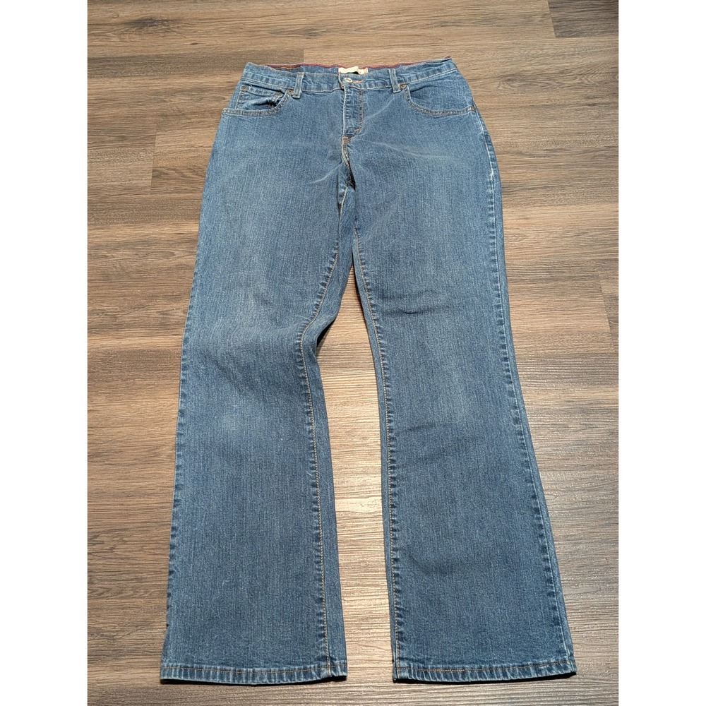 Levis 510 Relaxed‎ Straight Leg Jeans Medium Wash Blue Denim Womens Size 8M